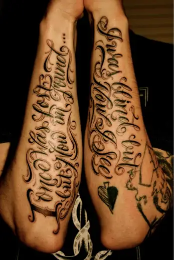 Handwritten Verse Ink